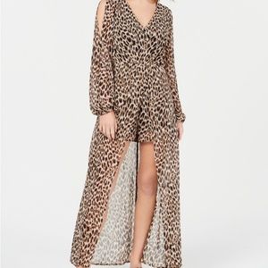 NWT -  Animal Print High/Lo Romper